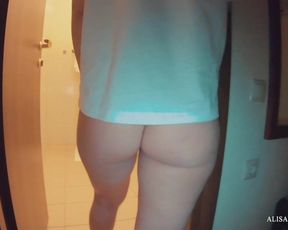 Teens have sex in the shower after a walk - amateur couple