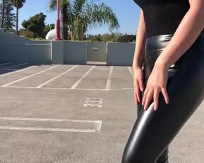 Hot Teen in Leather Pants