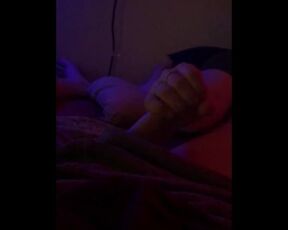 Stroking my boyfriends hard cock