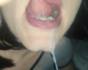 college friend cums in my mouth, I play with his milk and get very horny