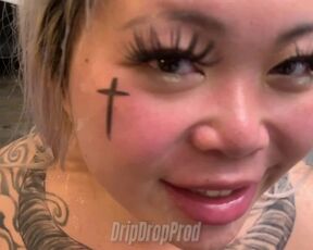 DRIPDROP Asian Jade Lu is Wondering if She Has Cum on Her Face!!