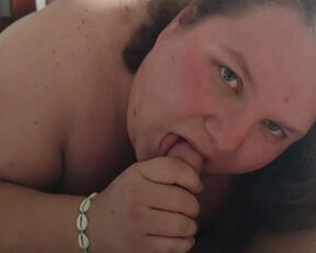 Bbw teen blowjob