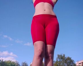 I Have Visited Public Stadium In Tight Transparent Suit With Amazing Cameltoe