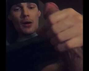 Solo teen strokes cock in private