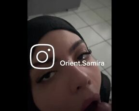 Muslima hijab Lutsch und cumshot