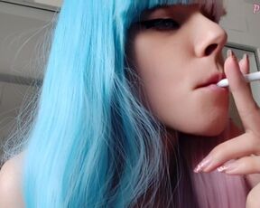 Anime Egirl smoking two cigarettes at the same time (full vid on my 0nlyfans/ManyVids)