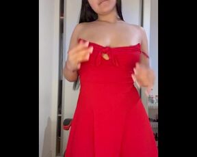 cute 18 year old Venezuelan girl dances while she undresses to masturbate