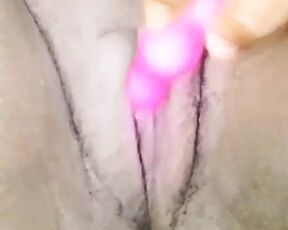 Touching My Pink Clitoris with My Mini Bullet Vibrator