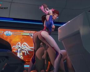 FUTANARI D.VA ENJOY FAN HOLE AFTER EVENT | OVERWATCH FUTA HENTAI