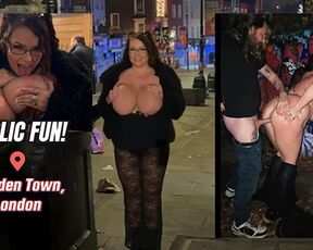 RISKY Fucking in Camden Town, London - Public Flashing and Fucking! Georgina Gee & Theo