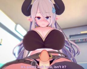 Narmaya from Granblue Fantasy Gives You A Footjob Hentai POV