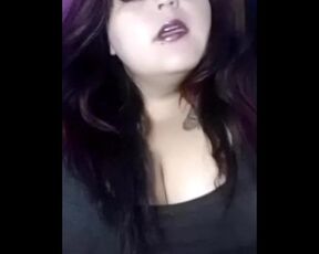 Chubby Latina Smokes Weed no Bra - Snapchat Fun