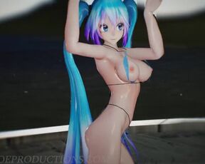 Miku not Shy outside Beach Stage 1158