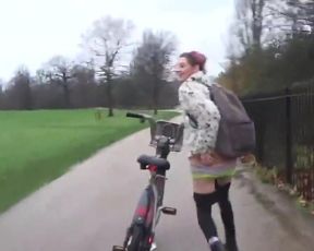 TOUR OF LONDON teen upskirt flashing