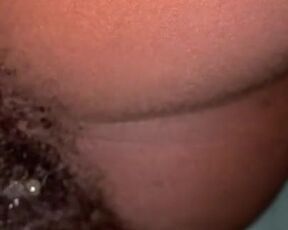 Ebony full bladder desperation piss