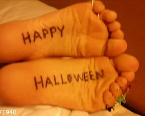 Halloween Feet Soles & Toe Rings