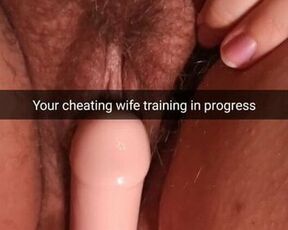 Your wife starts her training to be a nympho cheating slut wife!