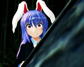 Touhou MMD Reisen Watching & Masturbation