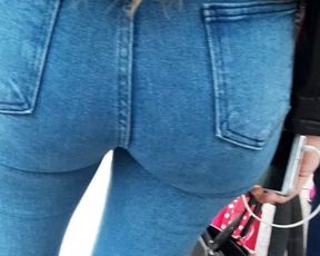 Turkis teen ass thong jeans walk