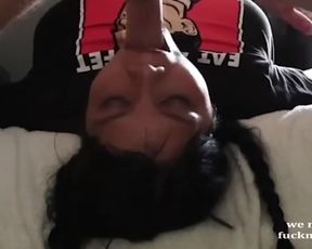 My Chubby Latina Friend Extreme Deepthroat Cum Throat