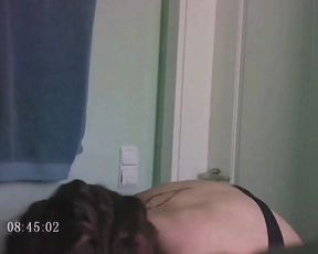 Big Tits Teen Girlfriend spied while changing Big Nipples