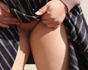 Japanese bbw slut spreads pussy