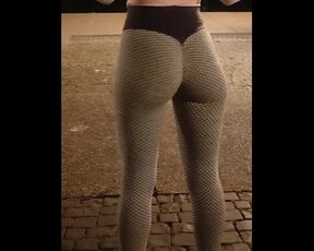 Hot Public Dance in Sexy Tik Tok Leggings