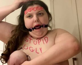 Fat pig slut exposed humiliation