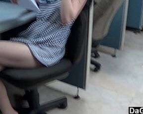 Quickie sex with petite teen at office