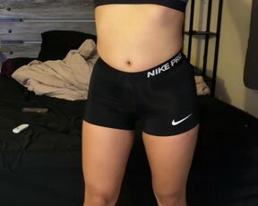 volleyball player nike pro spandex shorts ass worship face sit OnlyFans: @stonenbone420