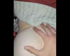 Fuck buddies pussy gripping Dick doggystyle