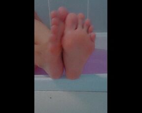 Soap and playful feet