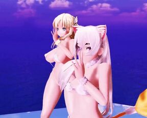 【MMD】Chaika Neko & Sena Sexy & Astrea Macne set【R-18】