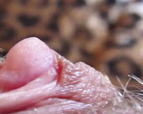 Extreme close up on my big clit