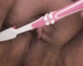 Toothbrush masturbating preview