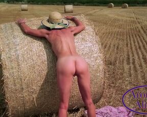 Ali-Jay Strips Naked Down on the Farm - Ep2