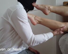 Cuckold Foot Worship before Wife Leaves on a Date