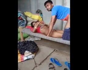 Indian village outdoor with aunty Hindi bhabhi ki first night