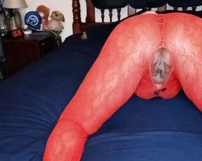 Feeling Horny In My Red Lace Bodystocking