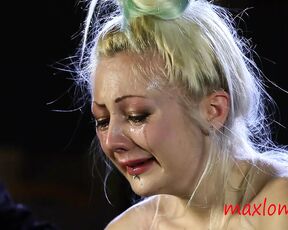 Amazing Blonde Teen Weeping in Terrible Pain