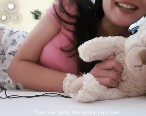 Look Daddy, how good I hump that teddybear! ASMR Roleplay