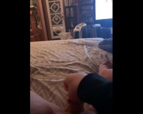 Horny teen using dildo on myself