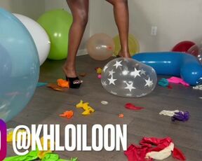 KHLOÍ LOON STEPS2POP BALLOONS!