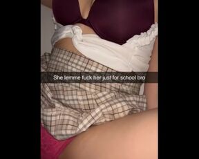 Student fucks her classmate after school Snapchat