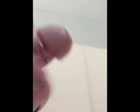 Jacking cock in the shower